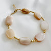 Big Island Mother Of Pearl Gold Filled Beaded Bracelet