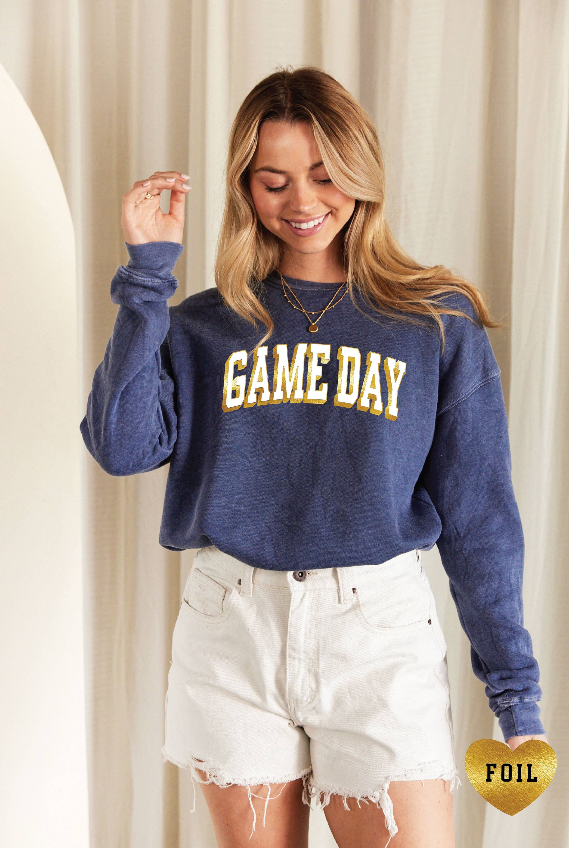 GAME DAY FOIL Mineral Graphic Sweatshirt