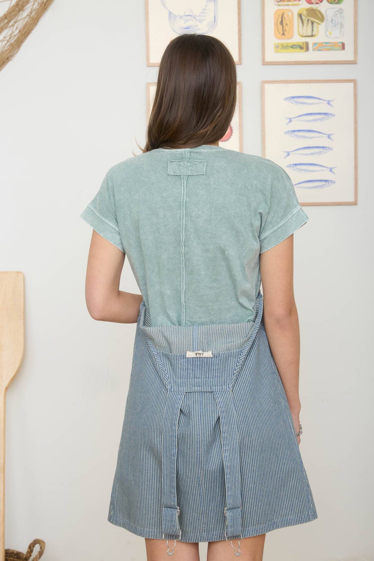 WASHED SHORT SLEEVE BOXY KNIT TOP