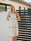 EMBROIDERED TIER DRESS