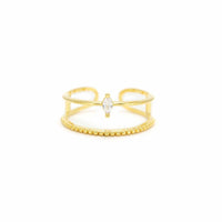 Marquise Ring | Stacked Look Ring | Cubic Zirconia Ring