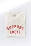 SUPPORT LOCAL Mineral Washed Graphic Top
