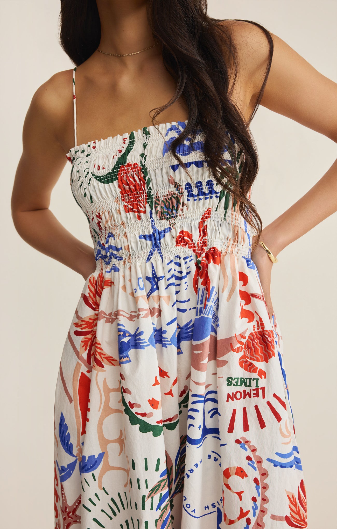 Z Supply Cornelia Ami Floral Midi Dress