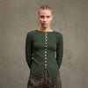 Slim knit Button front Top
