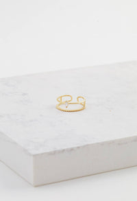 Marquise Ring | Stacked Look Ring | Cubic Zirconia Ring