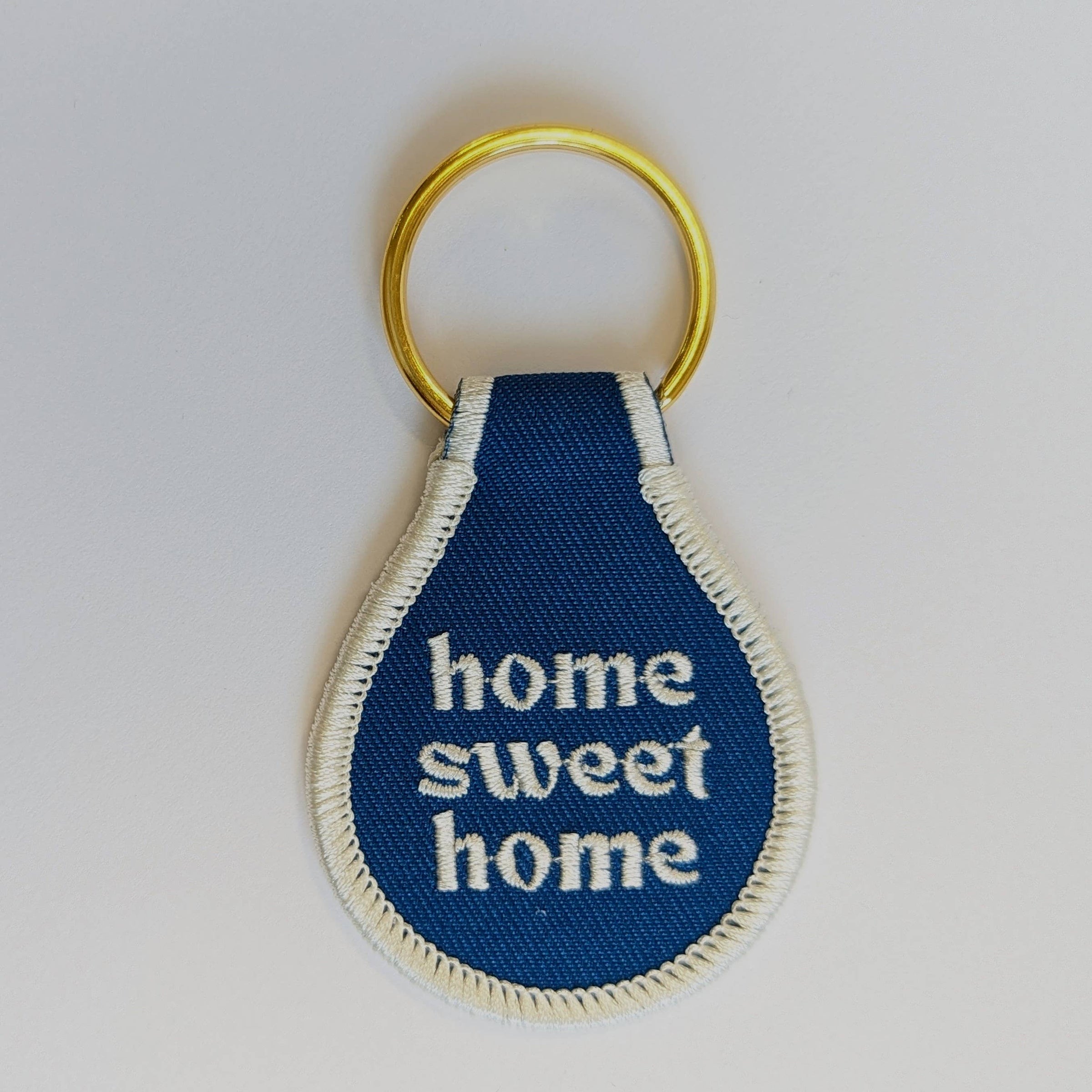 Home Sweet Home Embroidered Key Chain