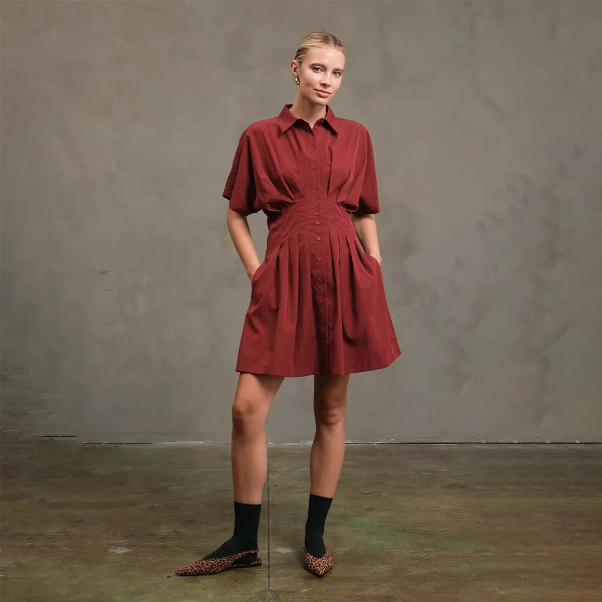 The Pintuck Shirt Dress