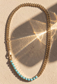 IT GIRL NECKLACE | TURQUOISE