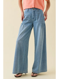 Dusty Blue Denim Pants