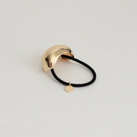Bold Crescent Metal Cuff Hair Tie | Gold
