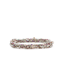 Mini stretch crystal beaded wrap bracelet