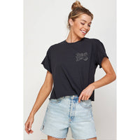 RIDE OR DIE VINTAGE GRAPHIC CROP TOP