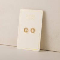 Halo Stud Earrings | Sunburst Studs | Crystal Stud Earrings
