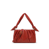 Luna - Recycled Vegan Shoulder Bag - Cranberry