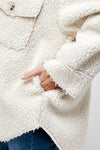 OVERSIZE SHEEP FUR BUTTON JACKET