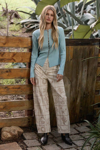 Slim Fit Knit Button Top - RTK1029