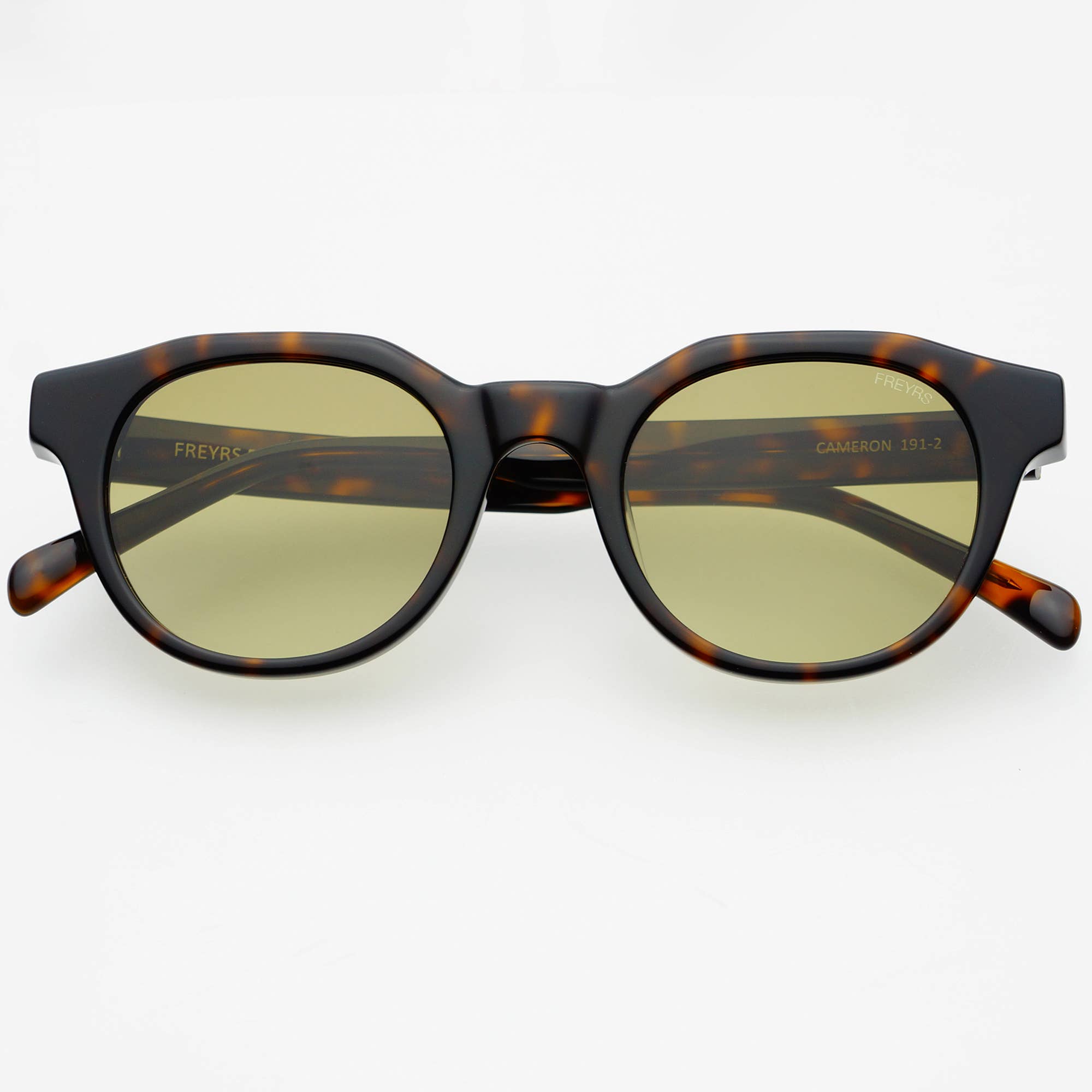 Cameron Acetate Unisex Round Sunglasses