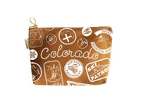 Colorado Pins & Patches Zipped Pouch