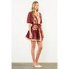 Puff Sleeve Button Front Tie Waist Dress