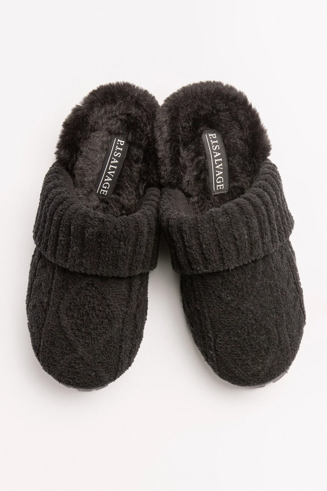 PJ Salvage Cable Knit Slide