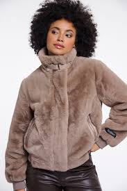 Ambra Short Faux Fur Jacket