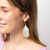 Lexi Solid Beaded Fringe Earrings