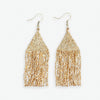 Lexi Solid Beaded Fringe Earrings