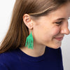 Lexi Solid Beaded Fringe Earrings