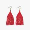 Lexi Solid Beaded Fringe Earrings