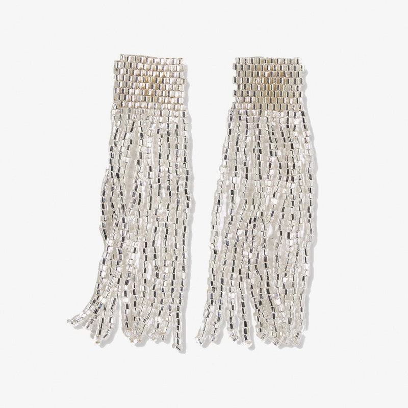 Marilyn Solid Beaded Fringe Earrings