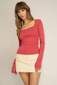 Kami Burnout Square neck top