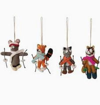 The Skiing Animal Ornament