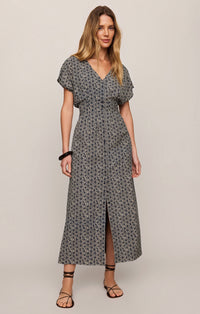 Z Supply Sanna Iris Floral Midi Dress