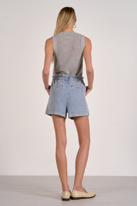 Denim Paperbag Shorts