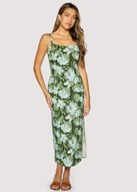Petal Grove Maxi Dress
