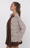 The Lola Plaid Sweater Jacket