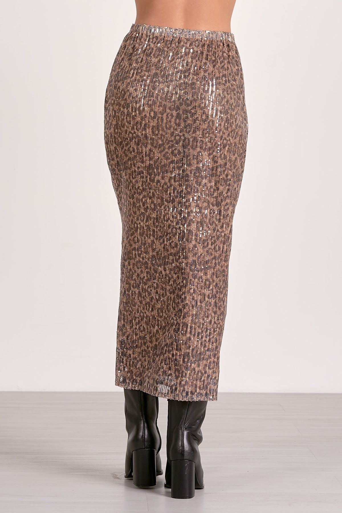 The Leopard Sequin Skirt