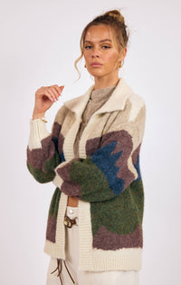 The BIRDIE LANDSCAPE CARDIGAN