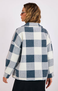 The LOLA BUFFALO PLAID SWEATER JACKET