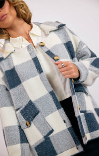 The LOLA BUFFALO PLAID SWEATER JACKET