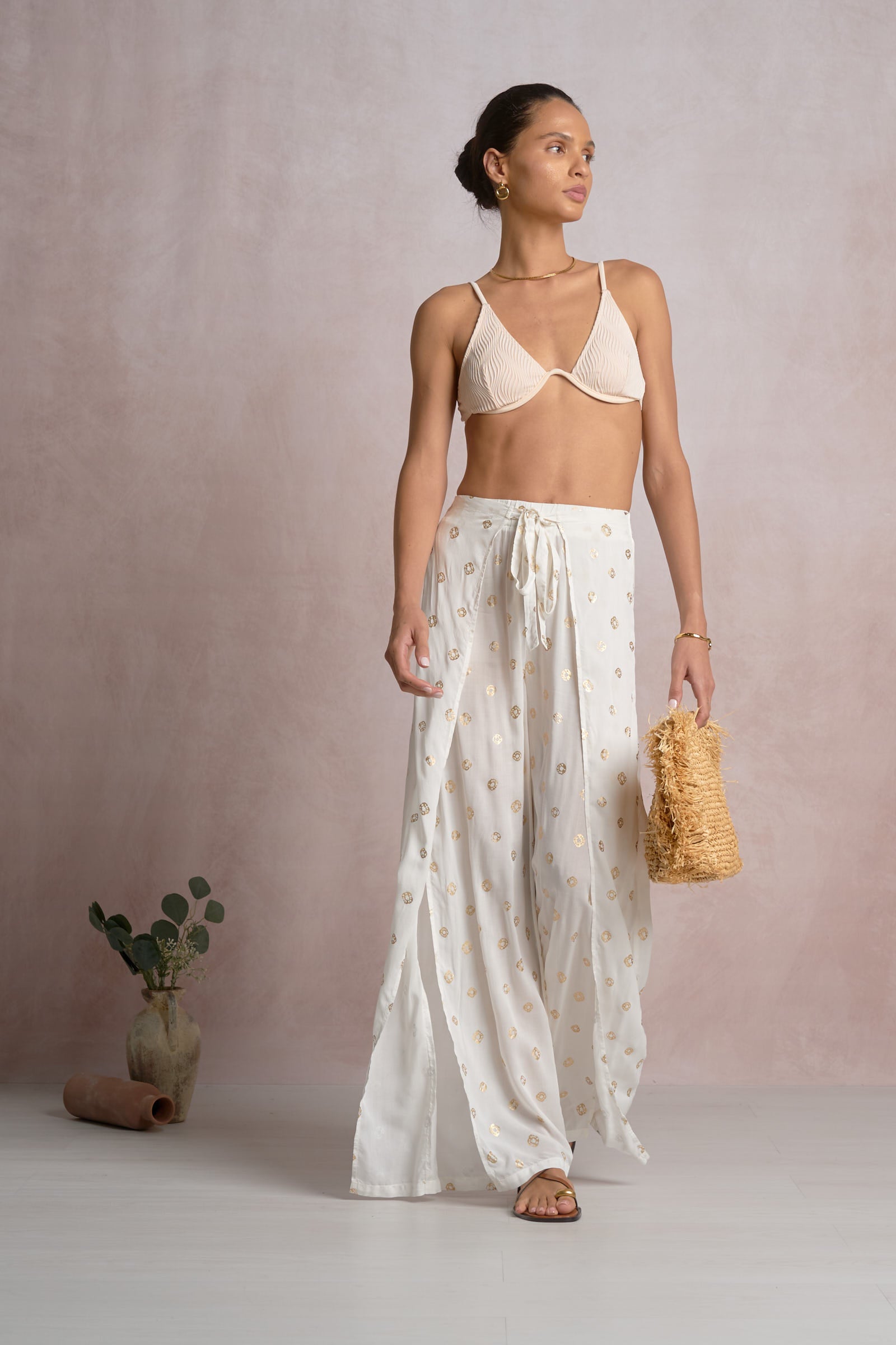 Faux Wrap Pants