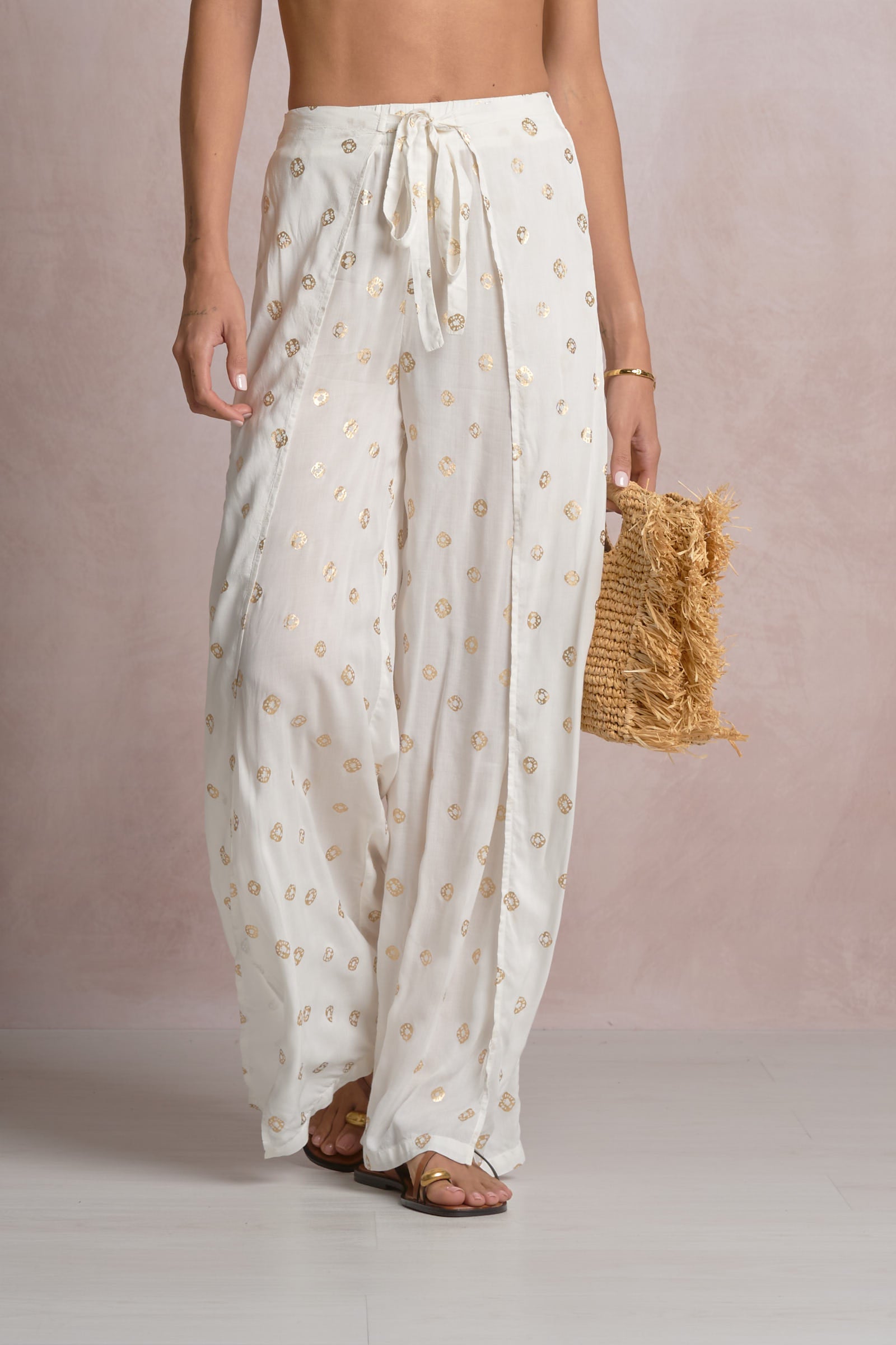 Faux Wrap Pants