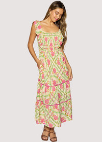 FIESTA FLORA MIDI DRESS