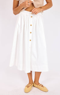 LILY POND MIDI SKIRT
