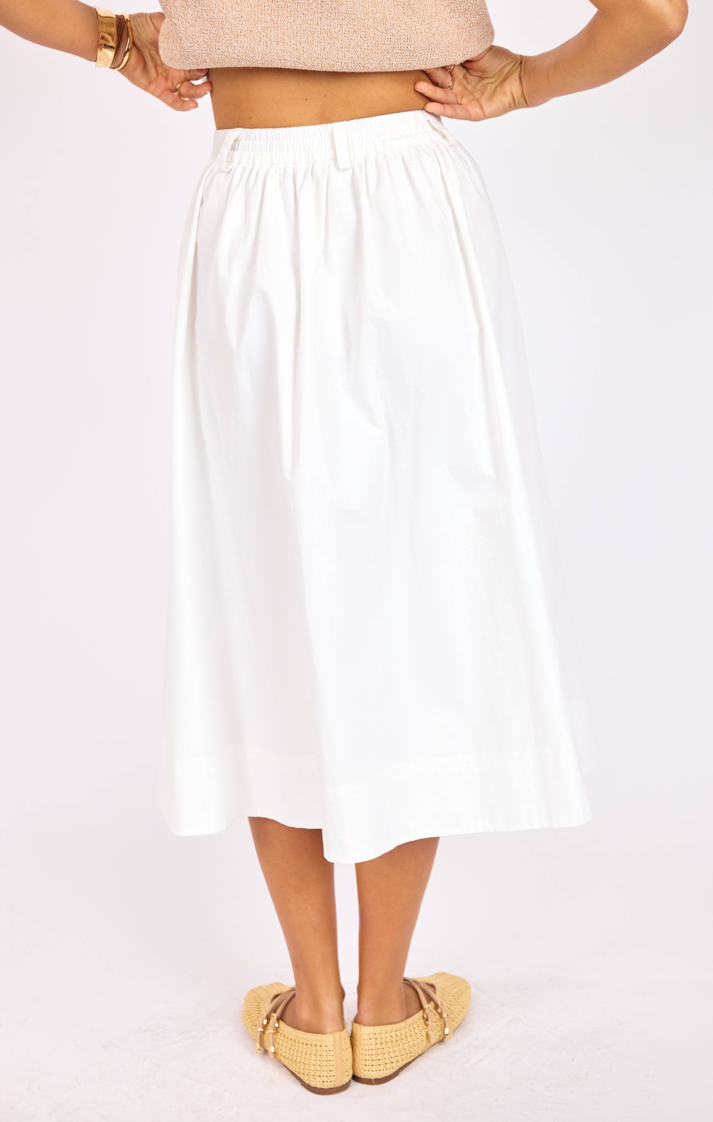 LILY POND MIDI SKIRT