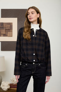 Zoe and Claire Plaid Jacket