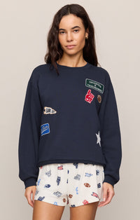 Z Supply Boyfriend Patch Sweatshirt
