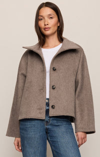 Z Supply Mynka Funnel Neck Coat