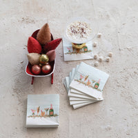 Paper Cocktail Napkins with Holiday Cocktails