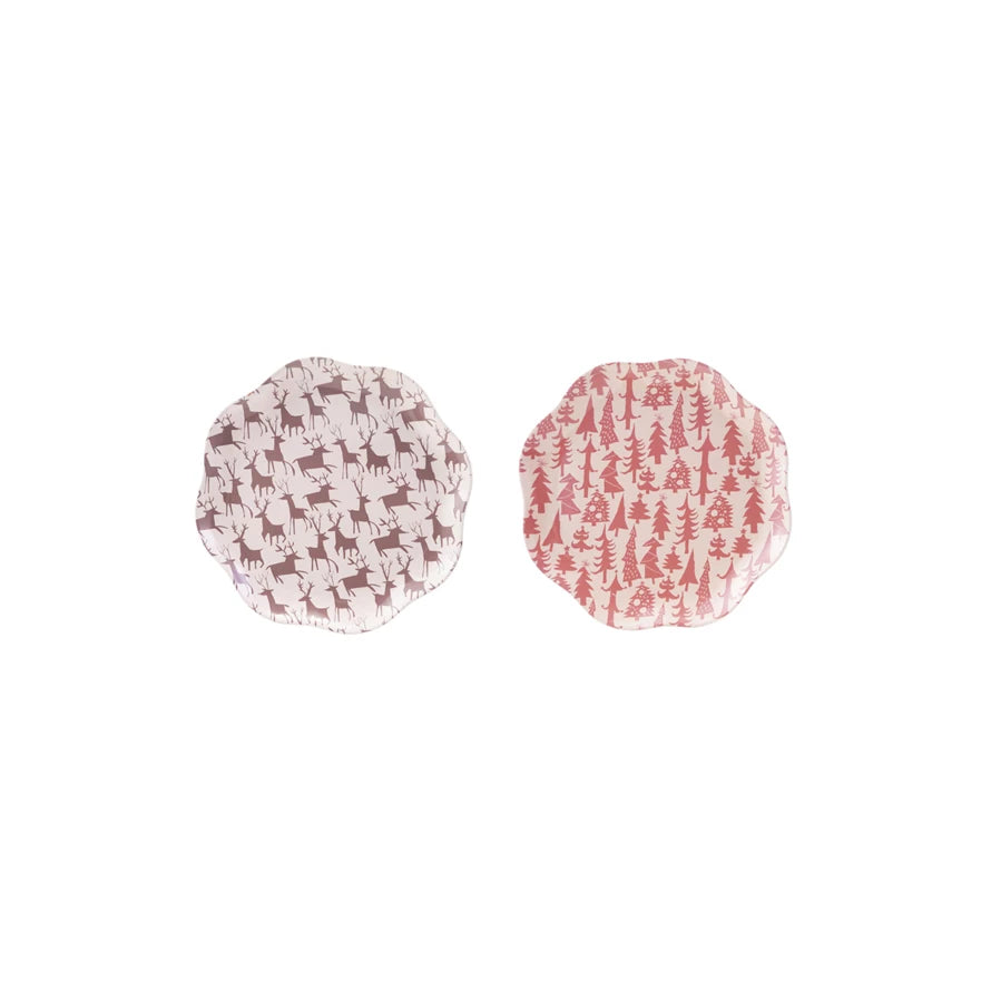 The Holiday Scallop Tray, Set of 2